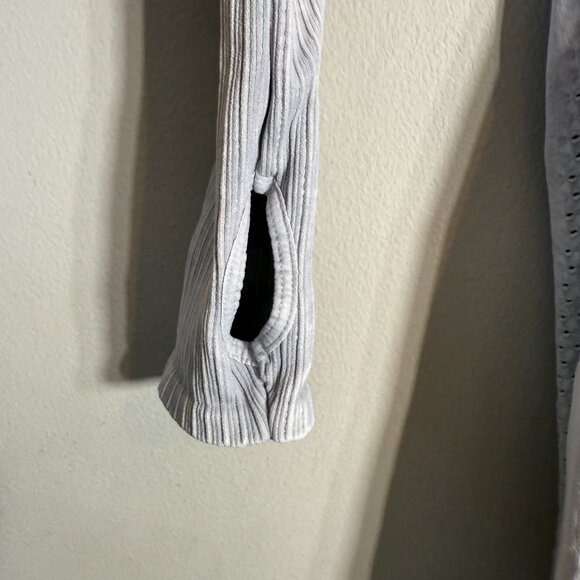 FP Movement Free People Good Karma Long Sleeve Jumpsuit Women's M/L Ice Gray NWT - Picture 9 of 16